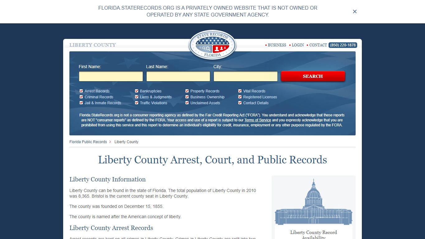 Liberty County Arrest, Court, and Public Records