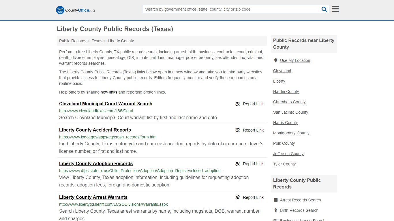 Public Records - Liberty County, TX (Business, Criminal ...